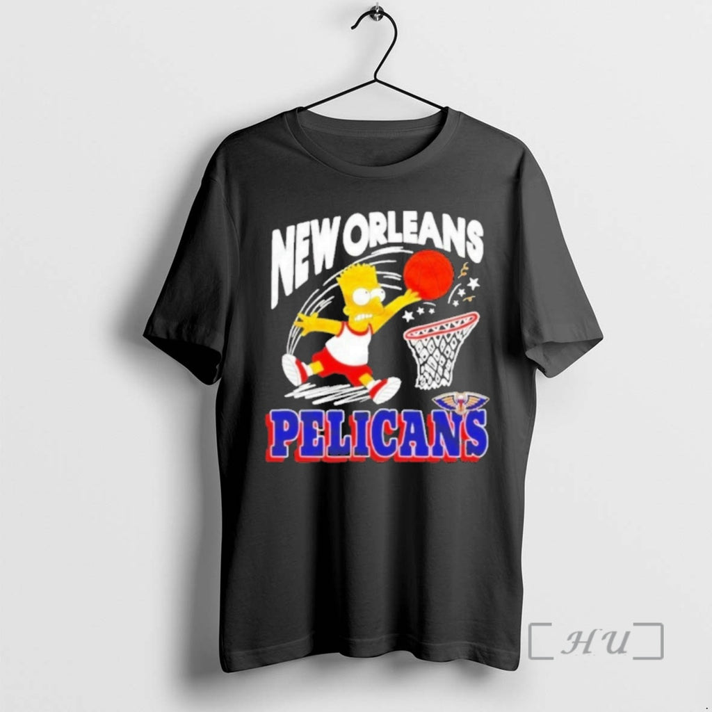 Officials The Bart Simpson X New Orleans Pelicans Nba Shirt Hoodie Sweatshirt | PurePodTees.com