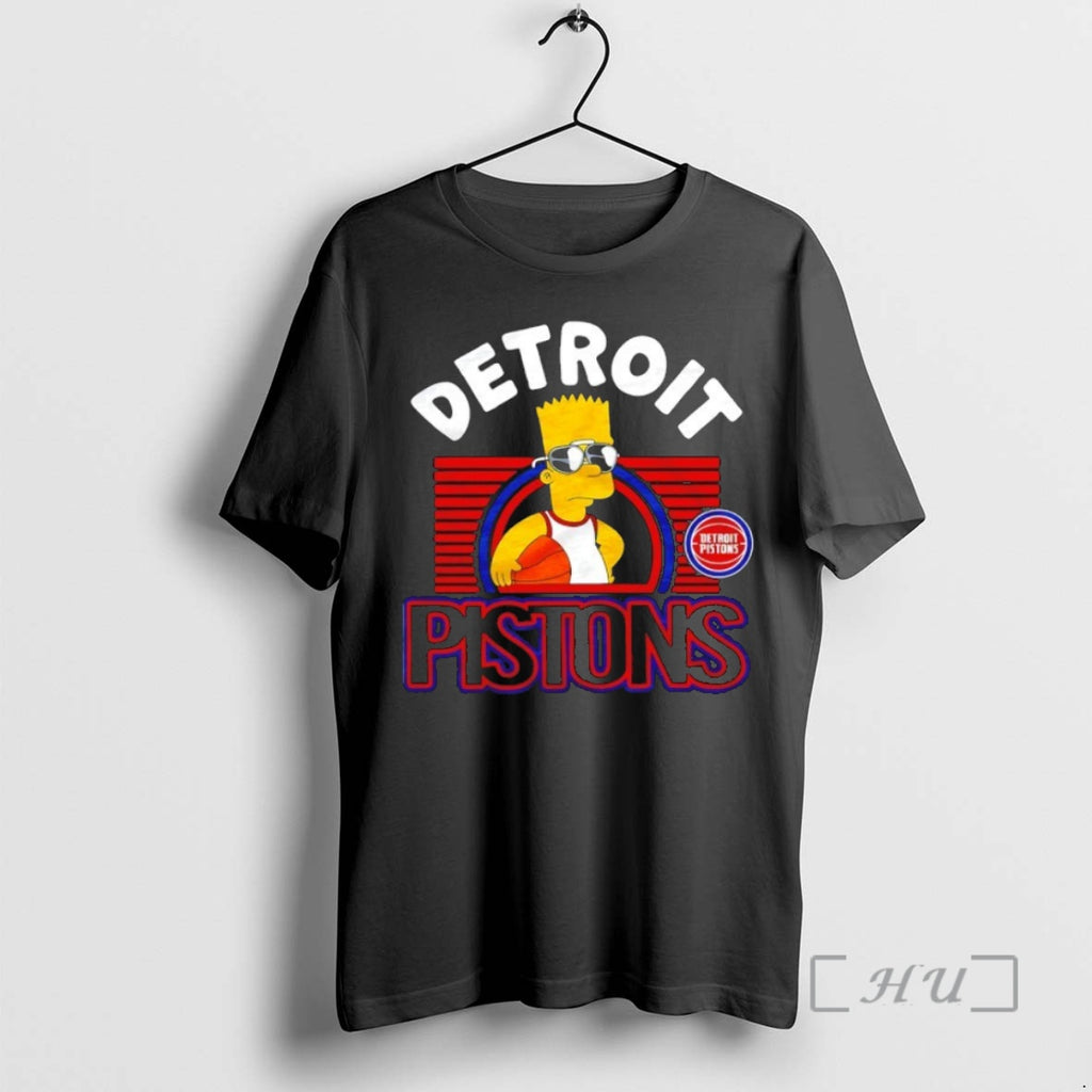 Officials The Bart Simpson X Detroit Pistons Nba Mashup Shirt Hoodie Sweatshirt | PurePodTees.com