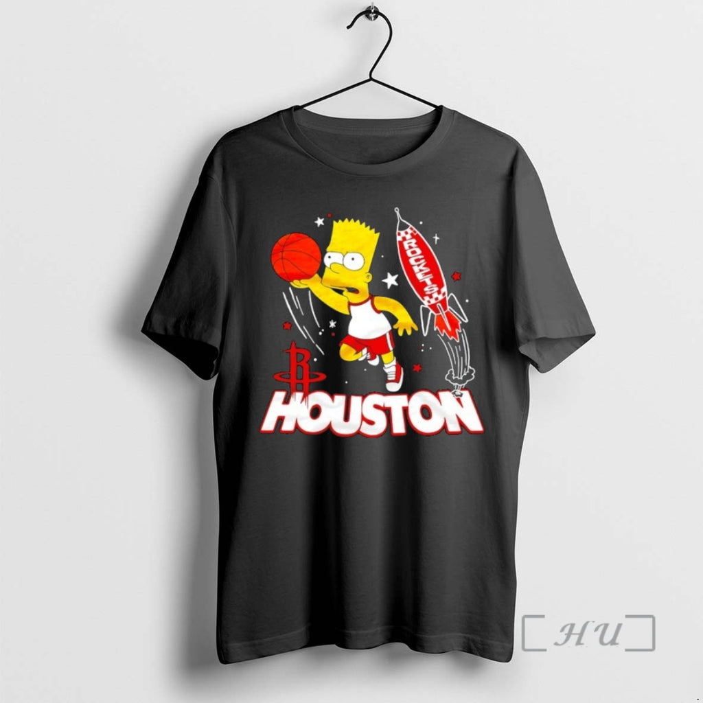 Officials The Bart Simpson X Houston Rockets Nba Mashup Shirt Hoodie Sweatshirt | PurePodTees.com