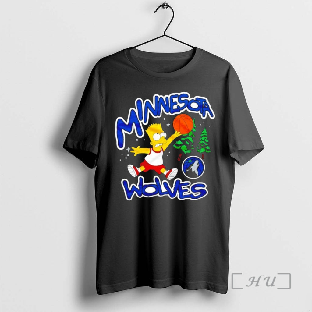 Officials The Bart Simpson X Minnesota Timberwolves Nba Mashup Shirt Hoodie Sweatshirt | PurePodTees.com