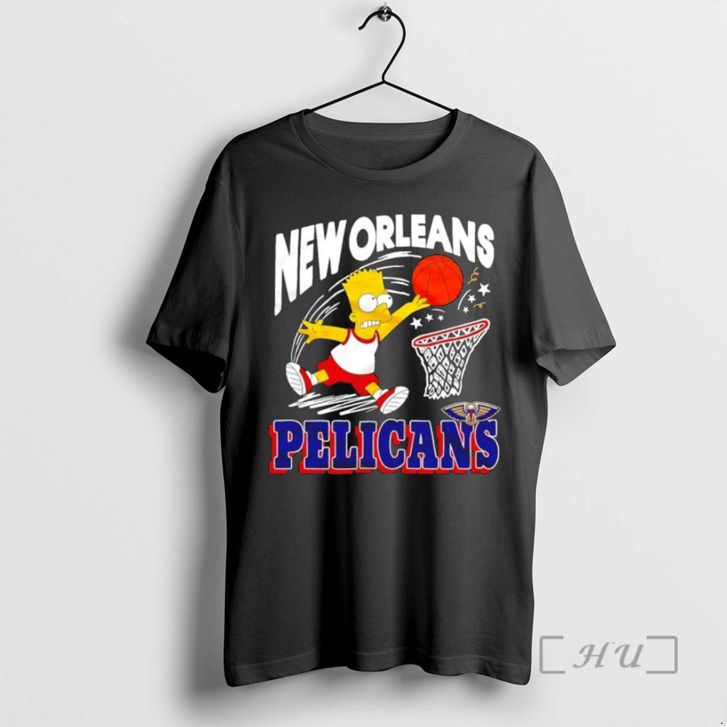 Officials The Bart Simpson X New Orleans Pelicans Nba Mashup Shirt Hoodie Sweatshirt | PurePodTees.com