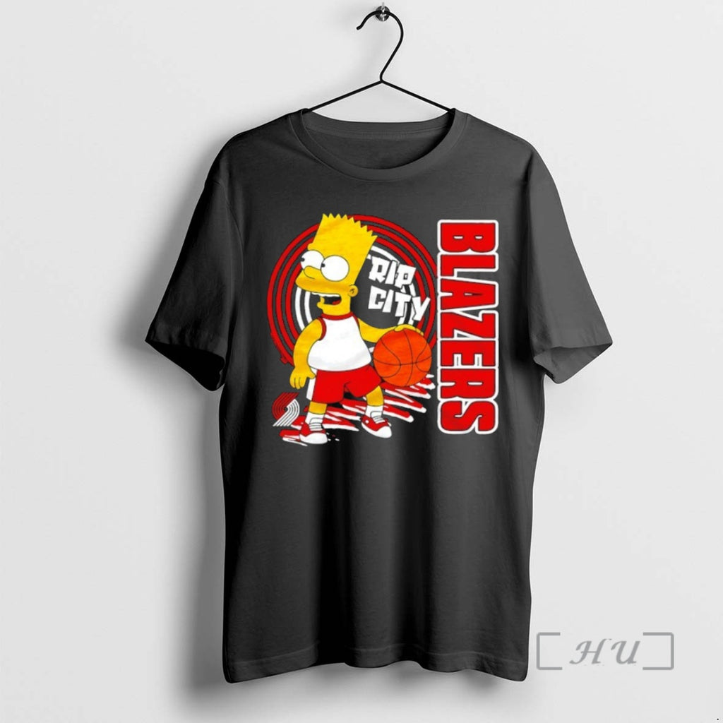 Officials The Bart Simpson X Portland Trail Blazers Nba Mashup Shirt Hoodie Sweatshirt | PurePodTees.com