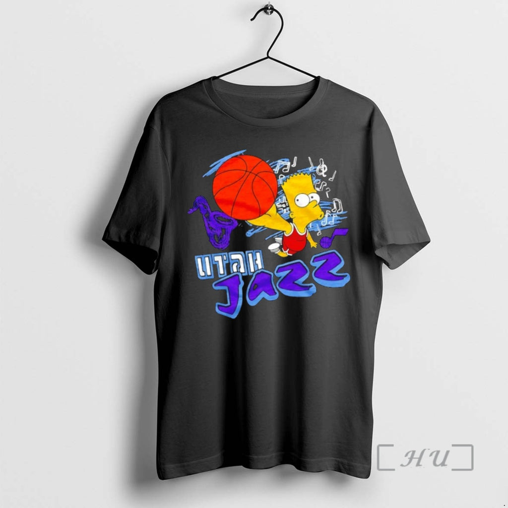 Officials The Bart Simpson X Utah Jazz Nba Mashup Shirt Hoodie Sweatshirt | PurePodTees.com