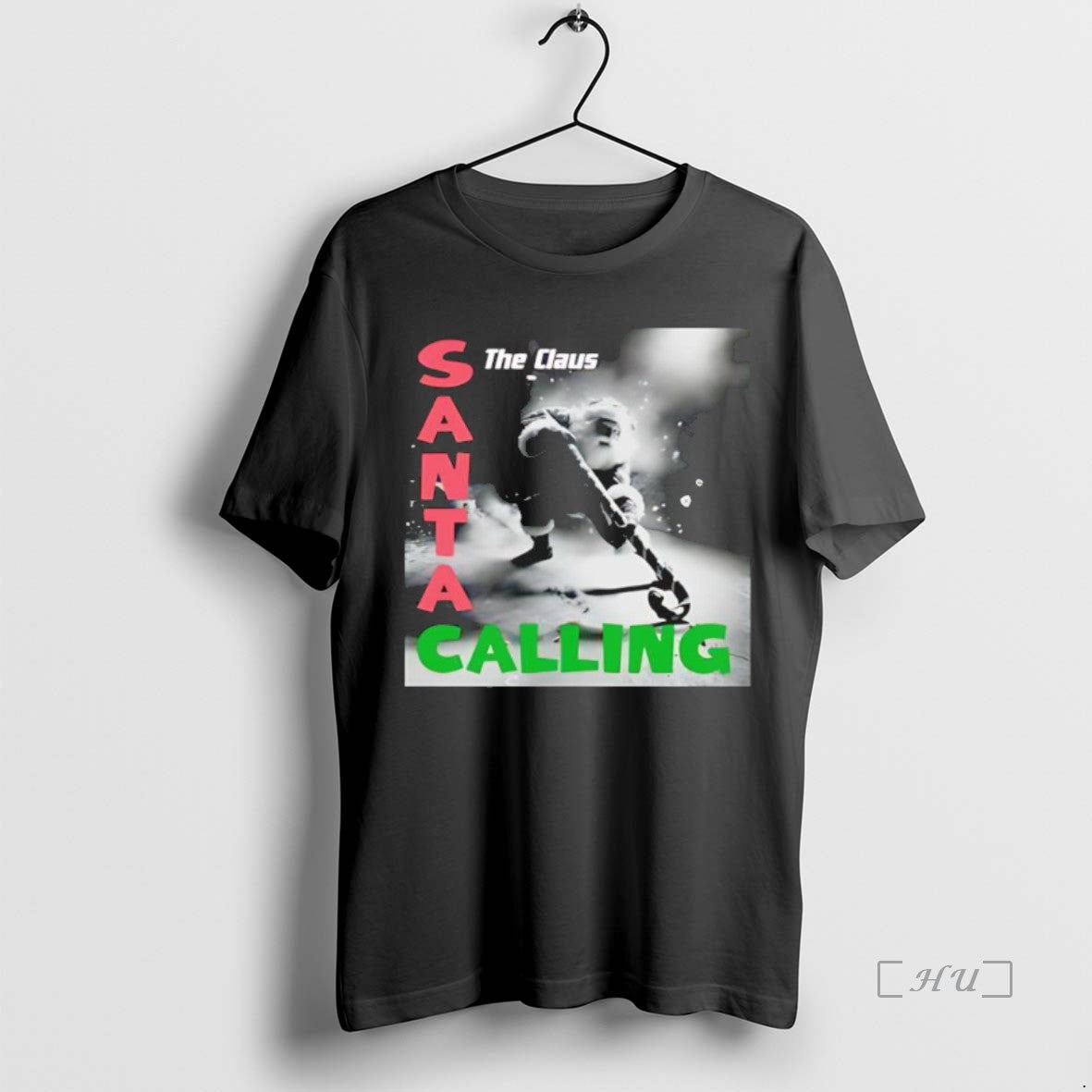 Officials The Claus Santa Calling Black Shirt Hoodie Sweatshirt | PurePodTees.com