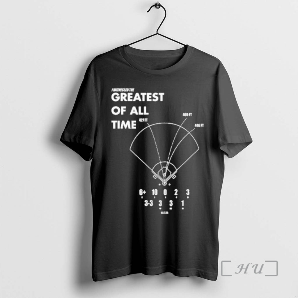 Officials The Goat Performance La Baseball I Witnessed The Greatest Of All Time Shirt Hoodie Sweatshirt | PurePodTees.com