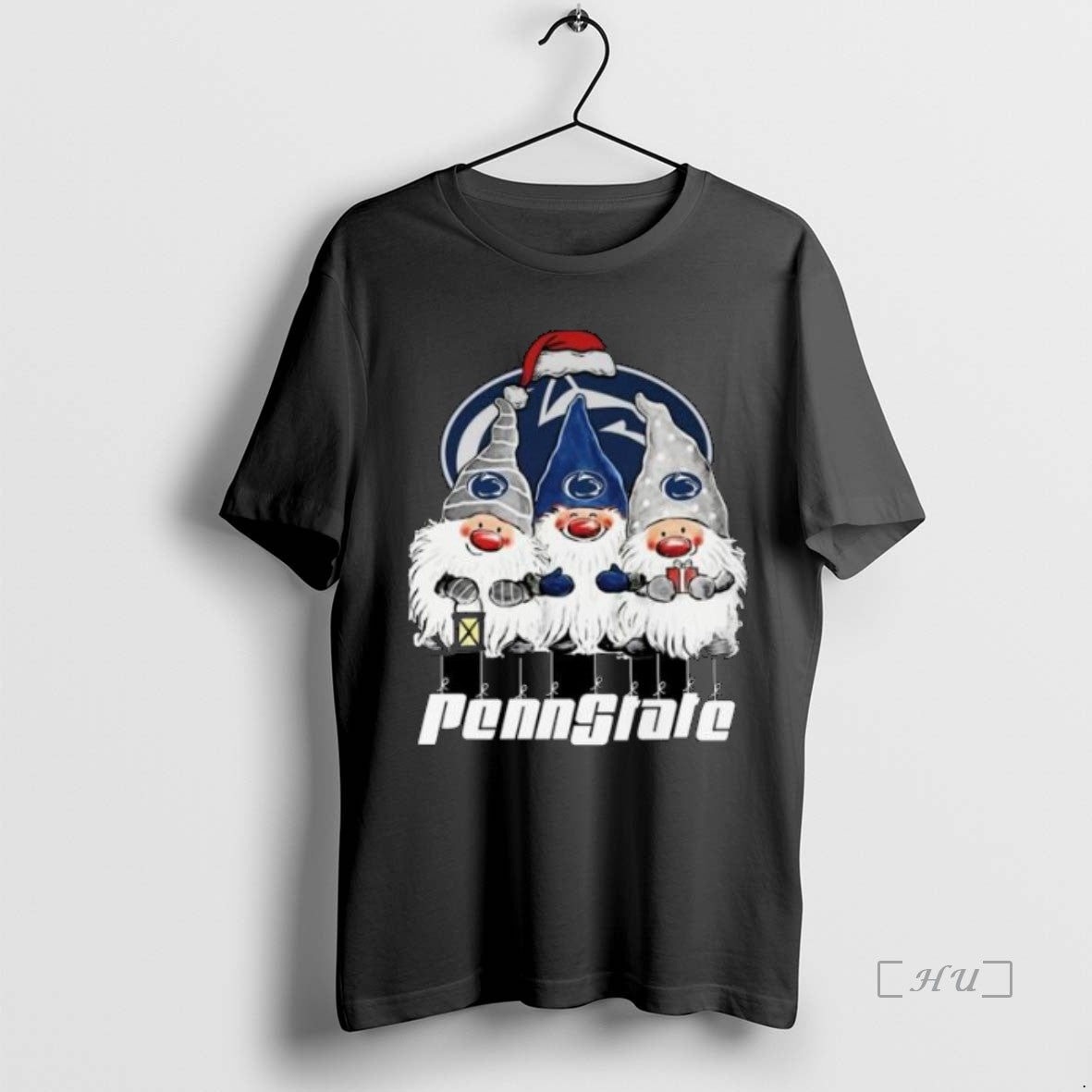 Officials The Gnomes X Penn State Nittany Lions Merry Christmas 2025 Circle Black Premium Shirt Hoodie Sweatshirt