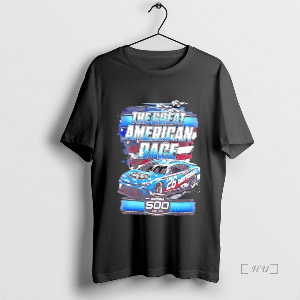 Officials The Great American Race 2026 Daytona 500 Patriotic Graphic Shirt Hoodie Sweatshirt | PurePodTees.com