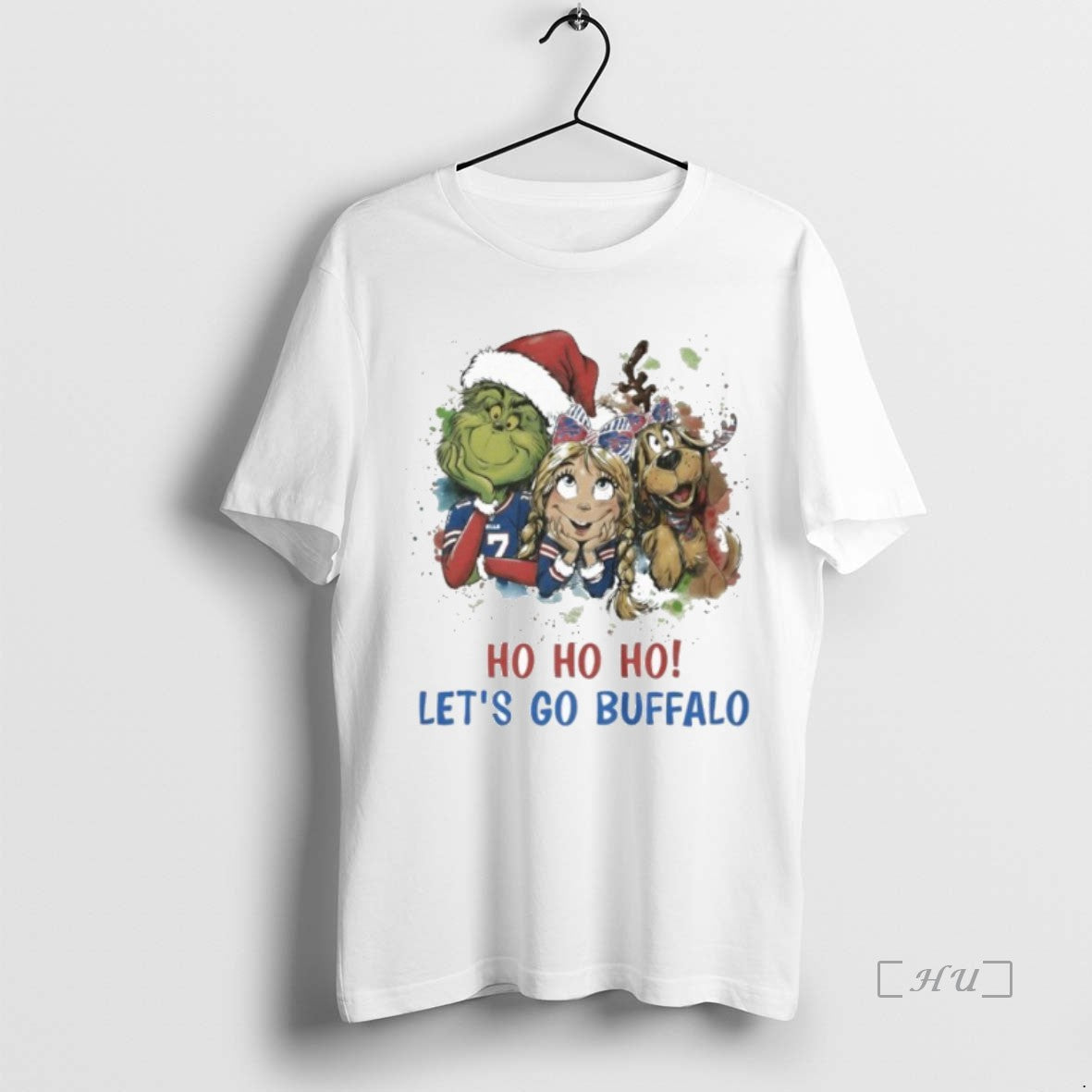 Officials The Grinch Ho Ho Ho Lets Go Buffalo Shirt Hoodie Sweatshirt | PurePodTees.com