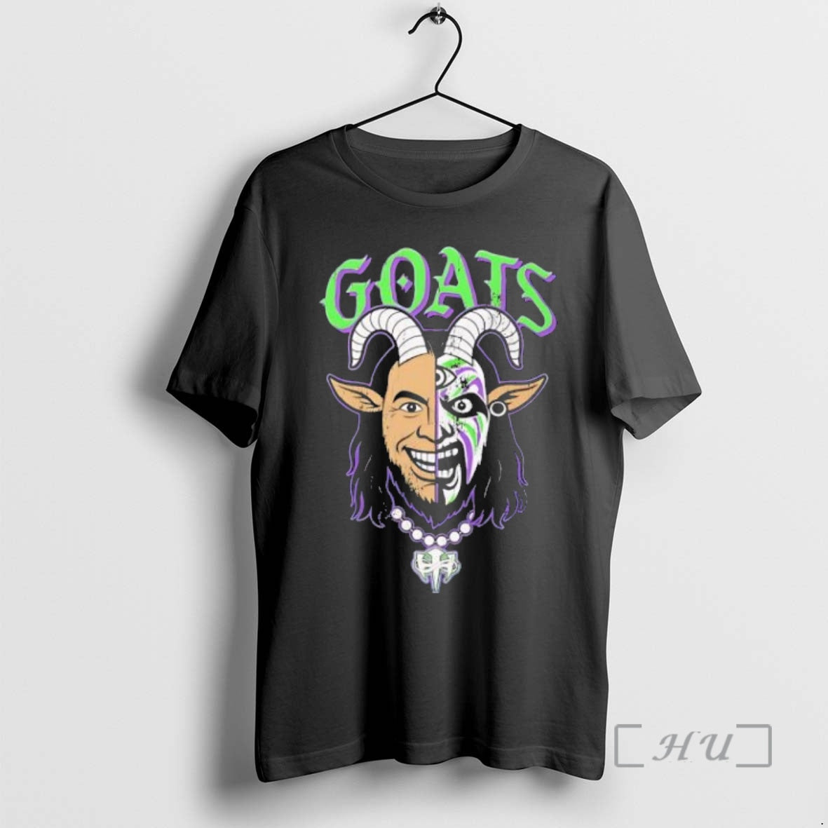 Officials The Hardys The Goats Half Face Black Shirt Hoodie Sweatshirt | PurePodTees.com