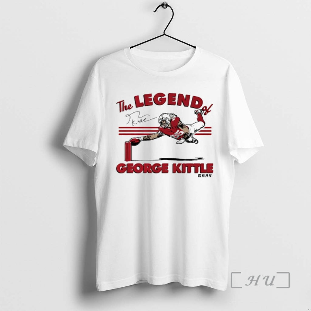 Officials The Legend Of George Kittle Signature Shirt Hoodie Sweatshirt | PurePodTees.com
