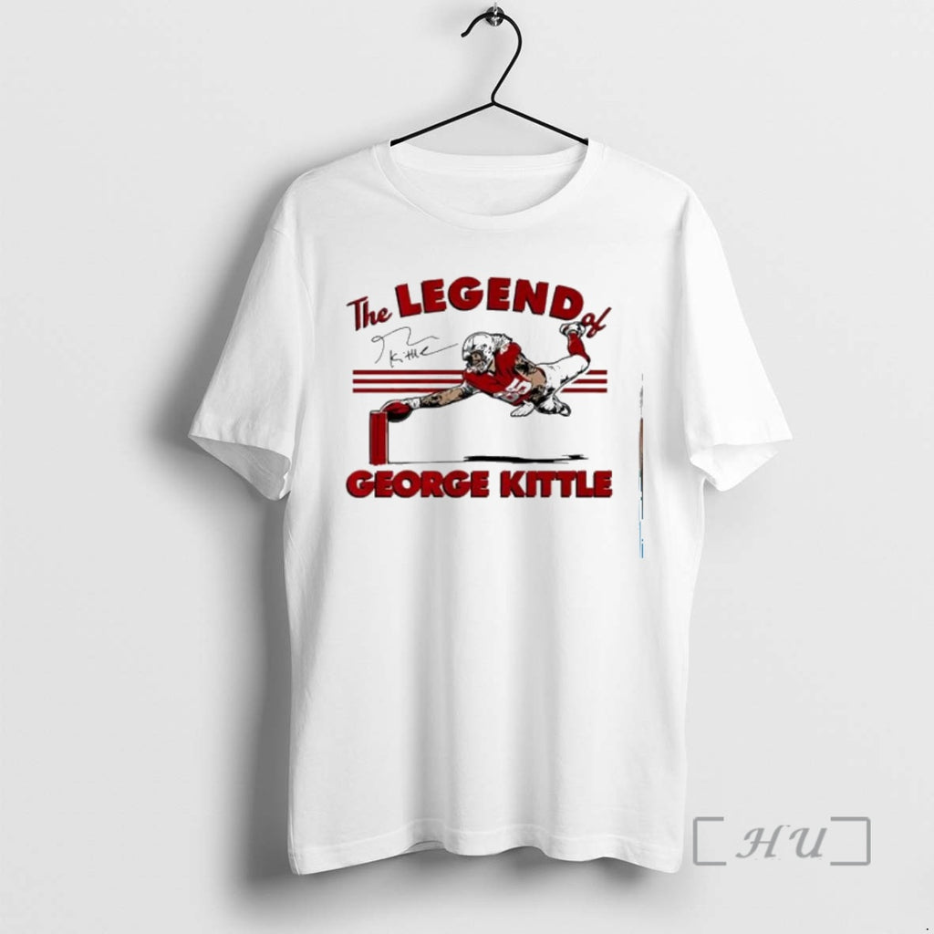 Officials The Legend Of George Kittle Signature Football Shirt Hoodie Sweatshirt | PurePodTees.com