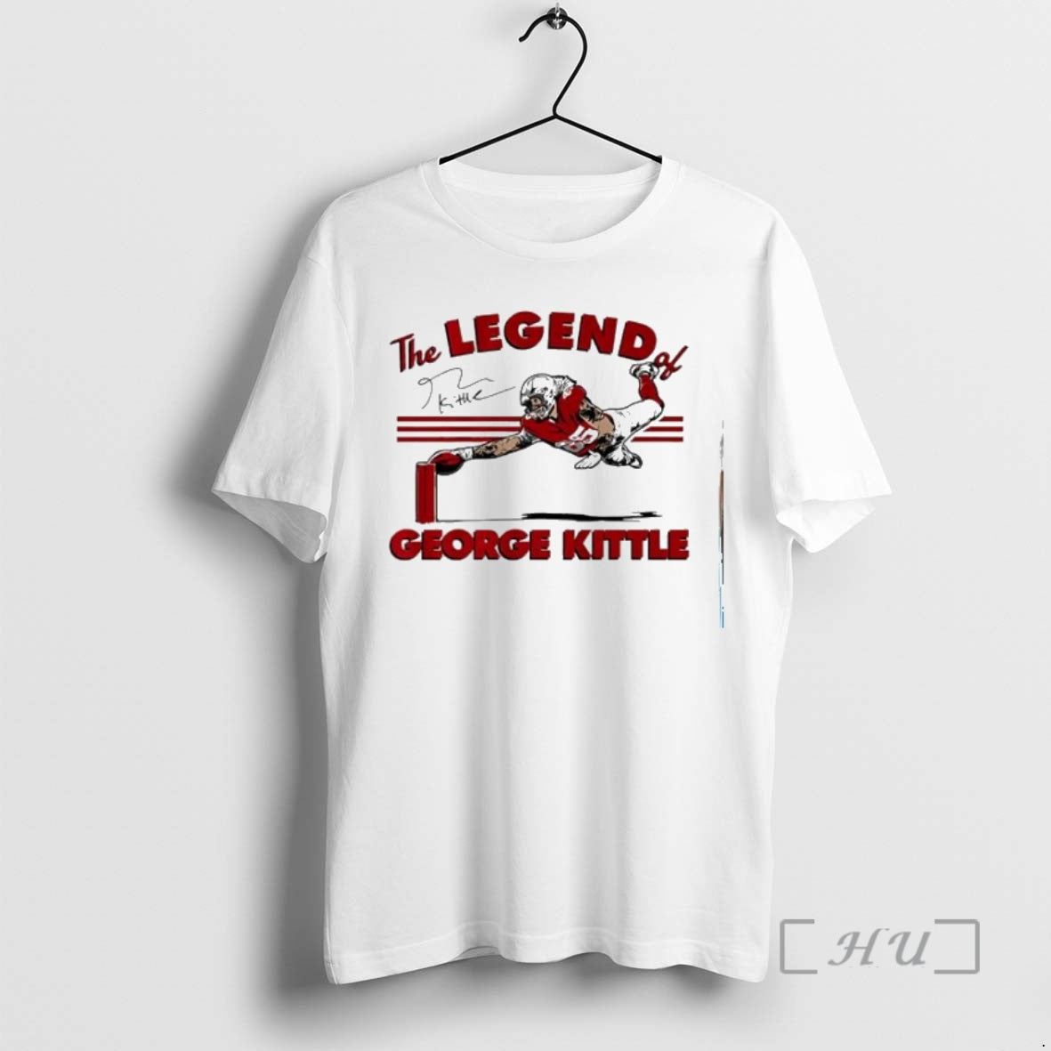 Officials The Legend Of George Kittle Signature Football Shirt Hoodie Sweatshirt | PurePodTees.com