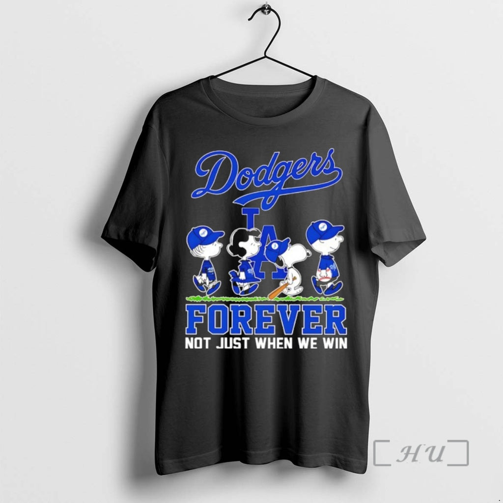 Officials The Peanuts Abbey Road Los Angeles Dodgers Forever Not Just When We Win Shirt Hoodie Sweatshirt | PurePodTees.com