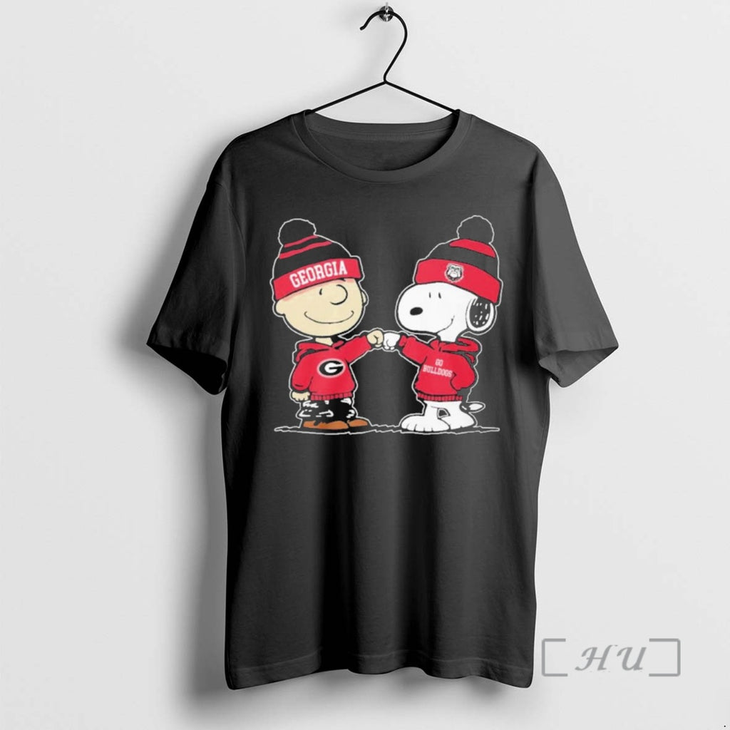 Officials The Peanuts Fist Bump Georgia Bulldogs Shirt Hoodie Sweatshirt | PurePodTees.com