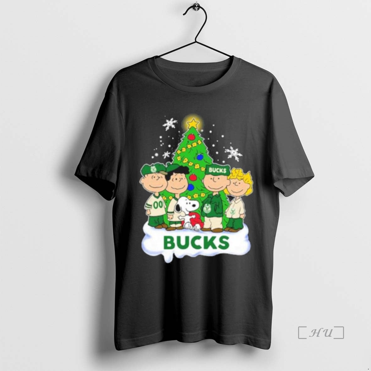 Officials The Peanuts Milwaukee Bucks Merry Christmas Shirt Hoodie Sweatshirt | PurePodTees.com