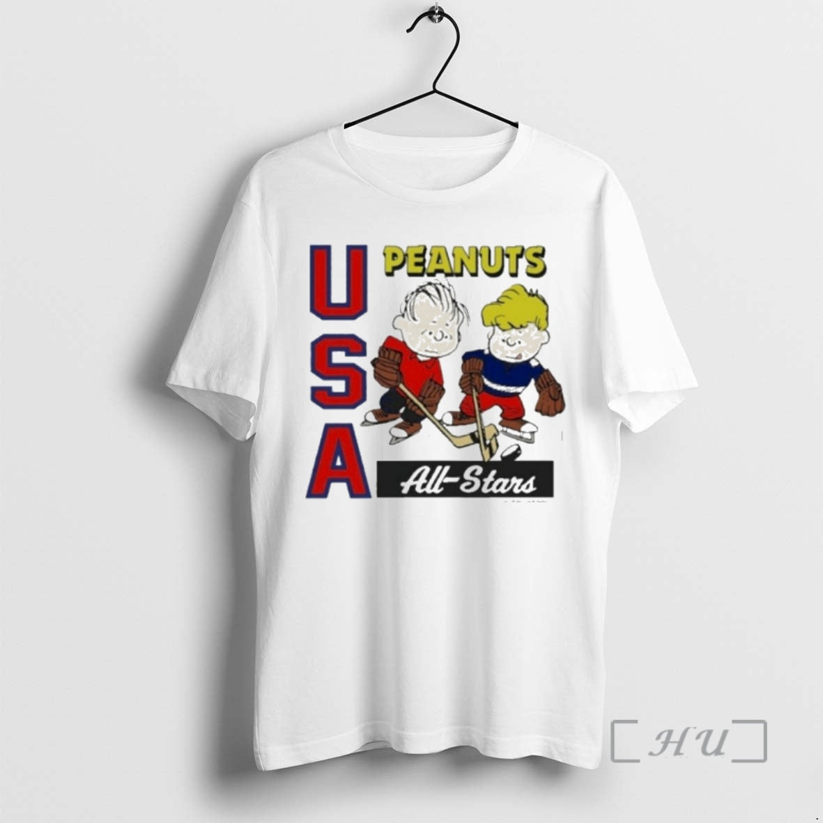 Officials The Peanuts X Usa Hockey All Stars Circle Premium Shirt Hoodie Sweatshirt | PurePodTees.com