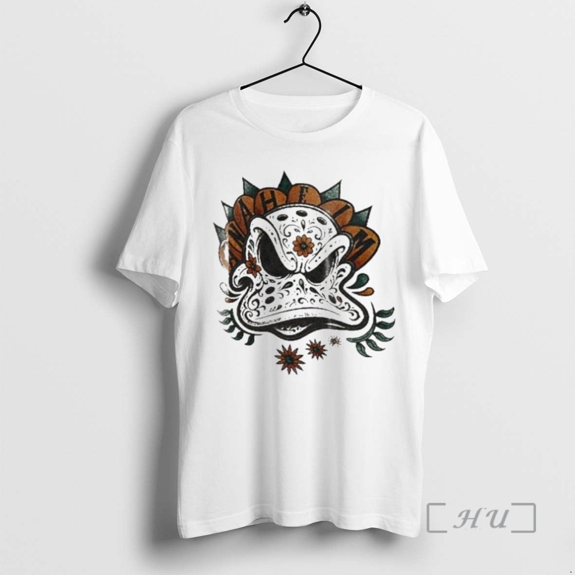 Officials The Pond Press X Anaheim Ducks Dia De Los Muertos Day Of The Dead Shirt Hoodie Sweatshirt | PurePodTees.com