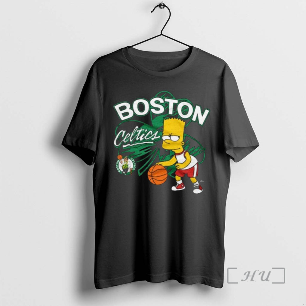 Officials The Simpsons Bart X Boston Celtics Shirt Hoodie Sweatshirt | PurePodTees.com