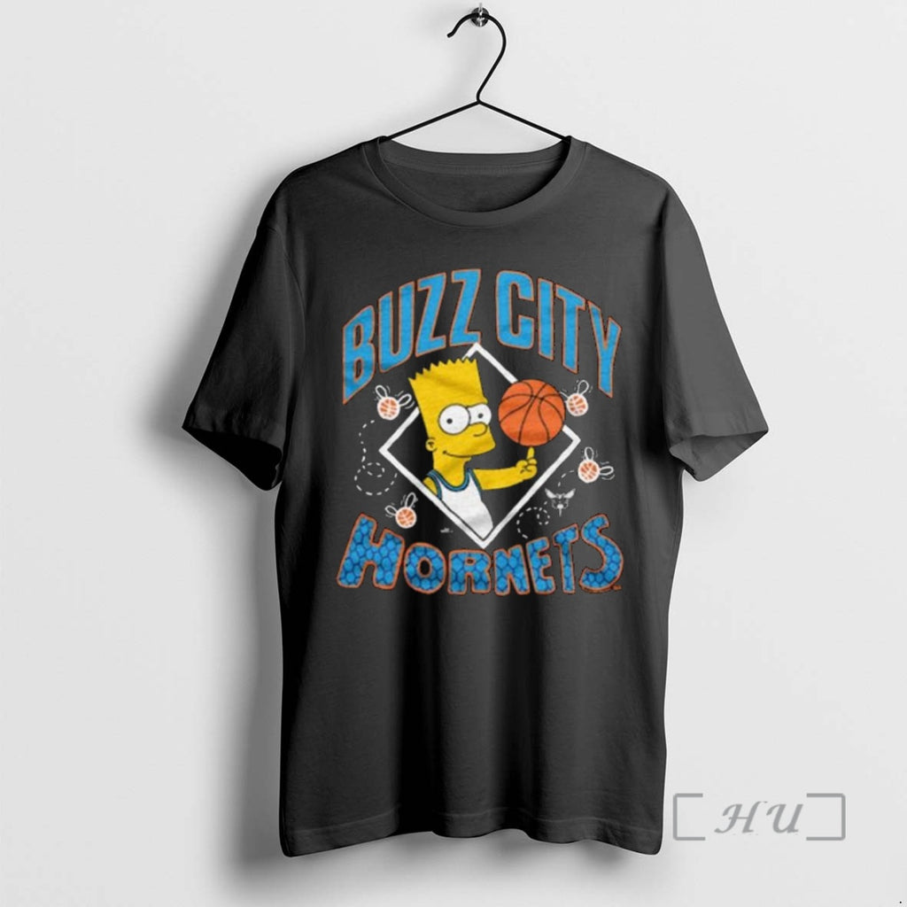 Officials The Simpsons Bart X Charlotte Hornets Shirt Hoodie Sweatshirt | PurePodTees.com