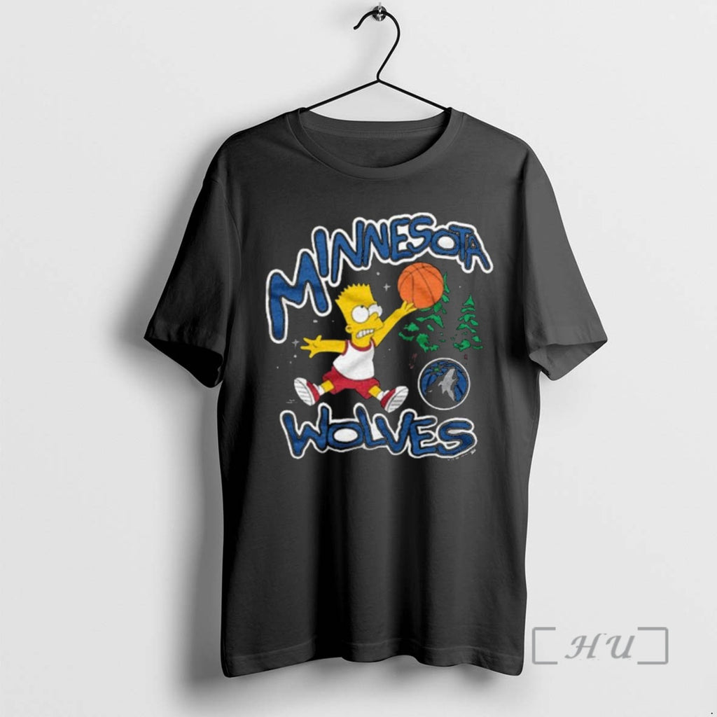 Officials The Simpsons Bart X Minnesota Timberwolves Shirt Hoodie Sweatshirt | PurePodTees.com