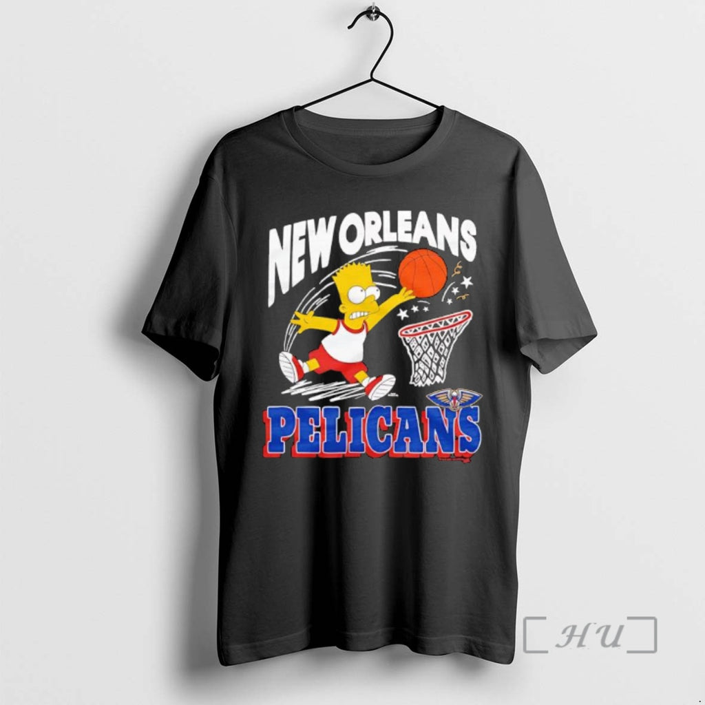 Officials The Simpsons Bart X New Orleans Pelicans Shirt Hoodie Sweatshirt | PurePodTees.com