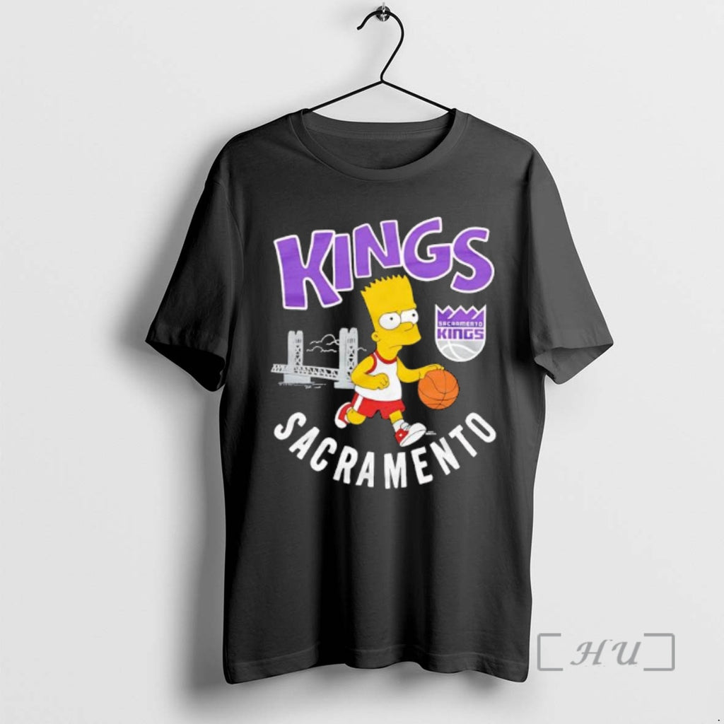 Officials The Simpsons Bart X Sacramento Kings Shirt Hoodie Sweatshirt | PurePodTees.com