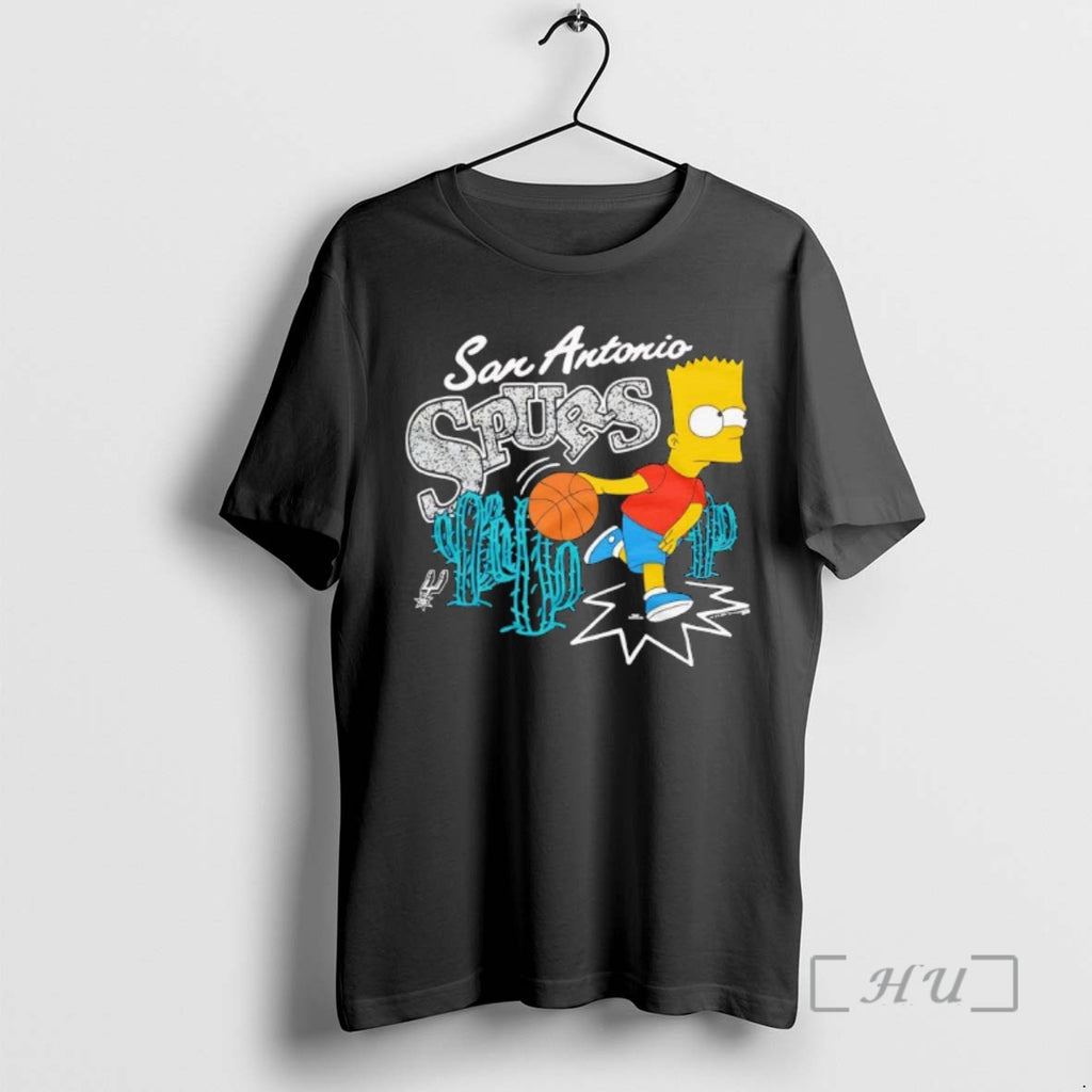 Officials The Simpsons Bart X San Antonio Spurs Shirt Hoodie Sweatshirt | PurePodTees.com