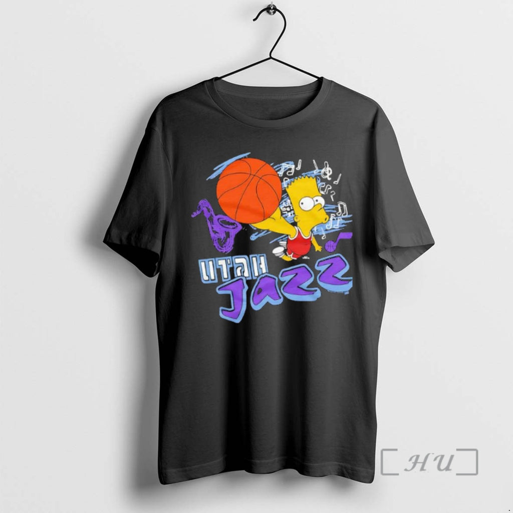 Officials The Simpsons Bart X Utah Jazz Shirt Hoodie Sweatshirt | PurePodTees.com