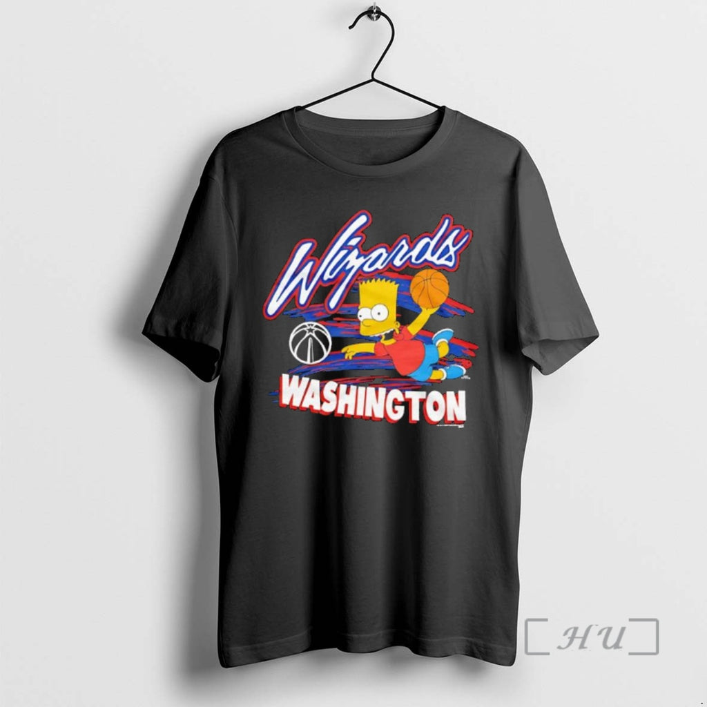 Officials The Simpsons Bart X Washington Wizards Shirt Hoodie Sweatshirt | PurePodTees.com