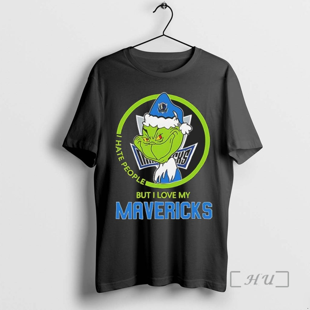 Officials The Grinch I Hate People But I Love My Dallas Mavericks T Shirts Sweater