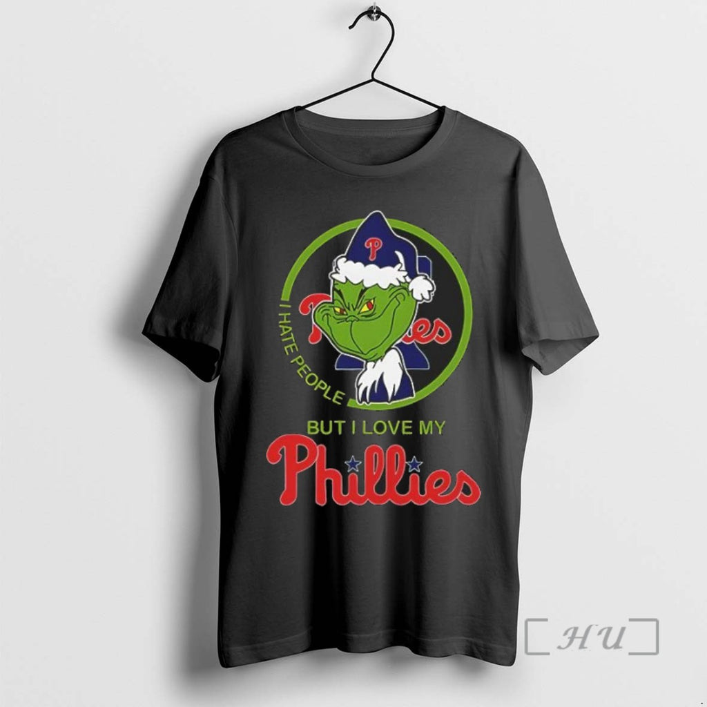 Officials The Grinch I Hate People But I Love My Phillies T Shirt Sweater