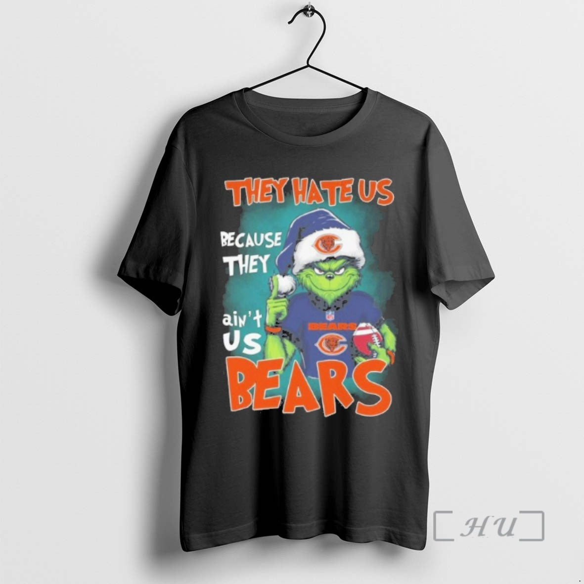 Officials They Hate Us Because They Aint Us Bears Grinch Shirt Hoodie Sweatshirt | PurePodTees.com