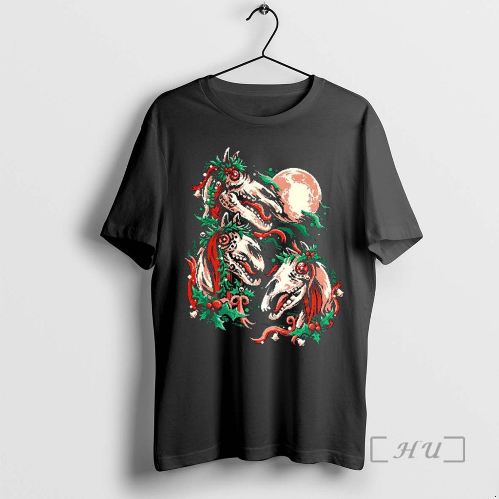 Officials Three Mari Lwyd Under Moonlight Christmas Shirt Hoodie Sweatshirt | PurePodTees.com