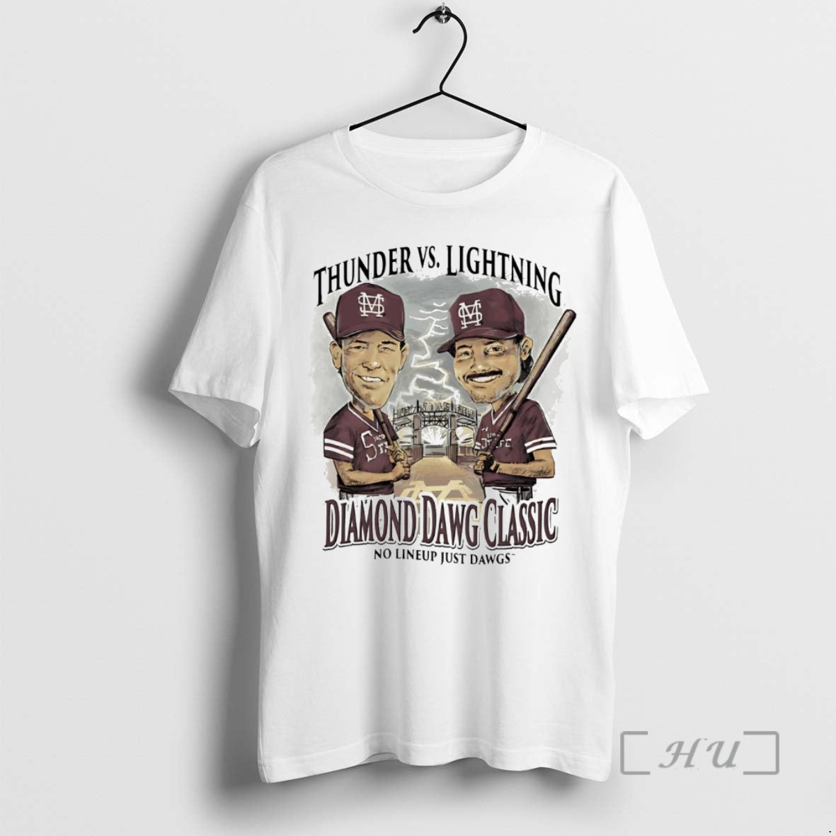 Officials Thunder Vs Lightning Diamond Dawg Classic Mississippi State Bulldogs Shirt Hoodie Sweatshirt | PurePodTees.com