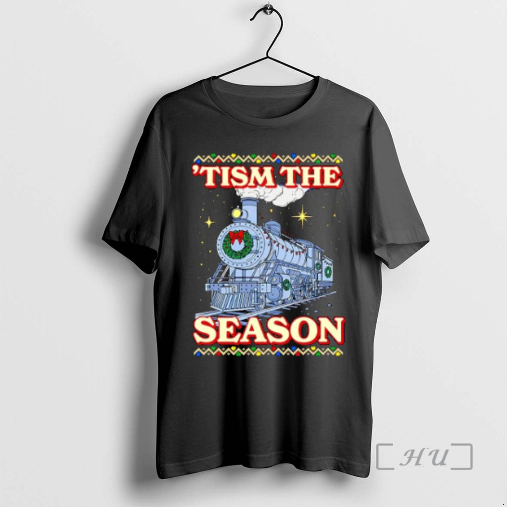 Officials Tism The Season Train Ugly Christmas Shirt Hoodie Sweatshirt | PurePodTees.com