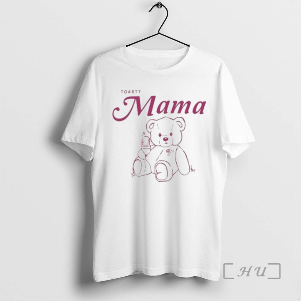 Officials Toasty Mama Circle White Shirt Hoodie Sweatshirt | PurePodTees.com