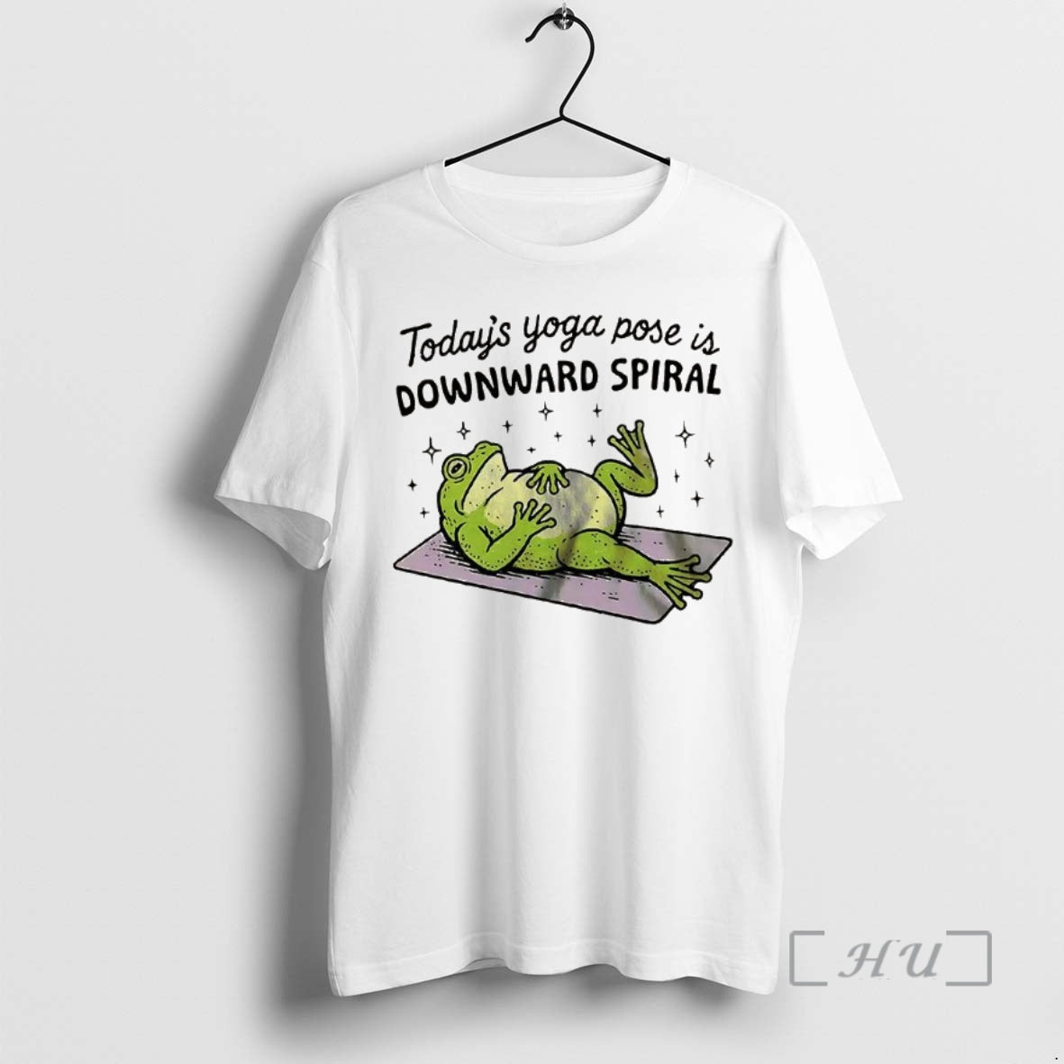Officials Todays Yoga Pose Is Downward Spiral Frog Shirt Hoodie Sweatshirt | PurePodTees.com