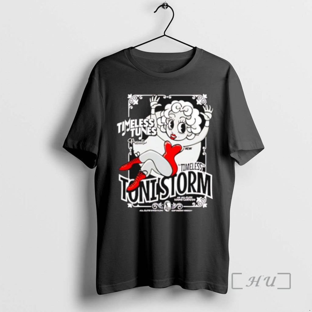 Officials Toni Storm Timeless Tunes Aew Cartoon T Shirt Sweater