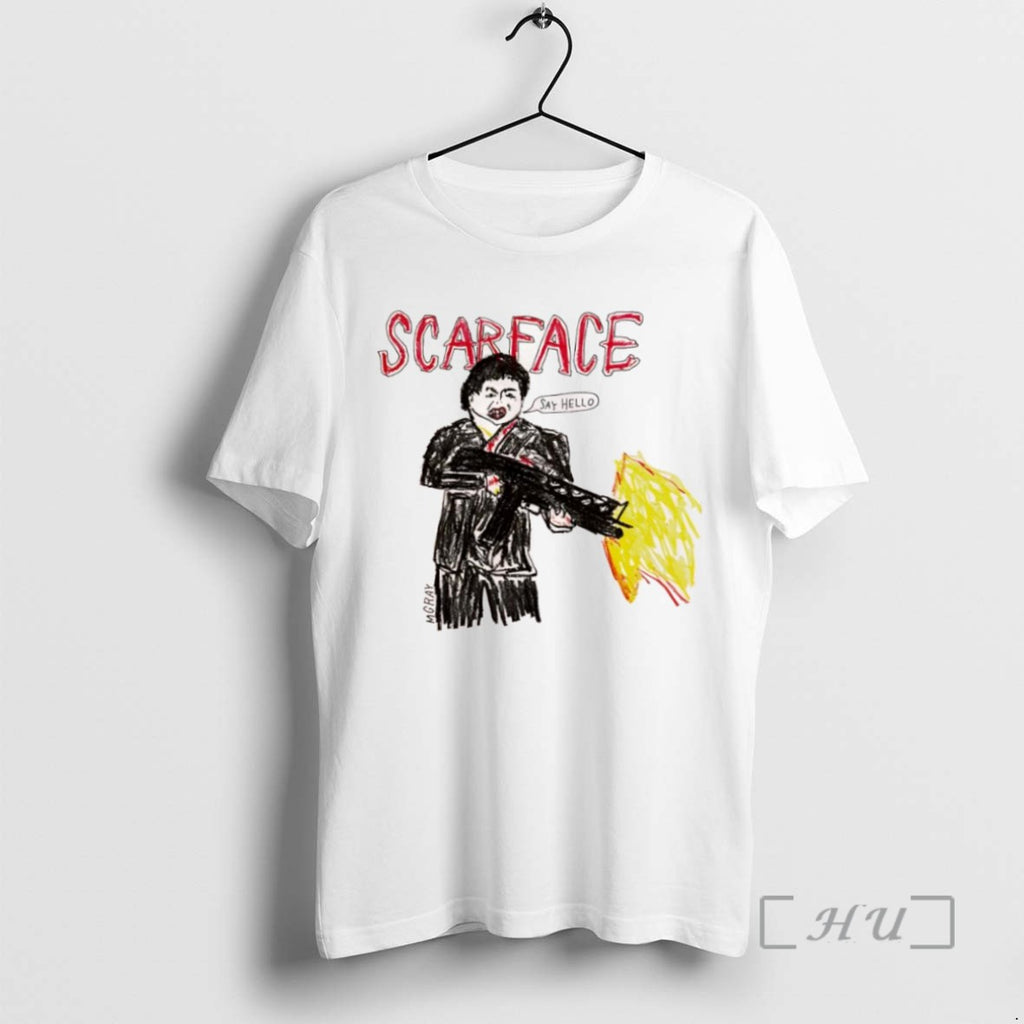 Officials Tony Montana Scarface Say Hello T Shirt Sweater