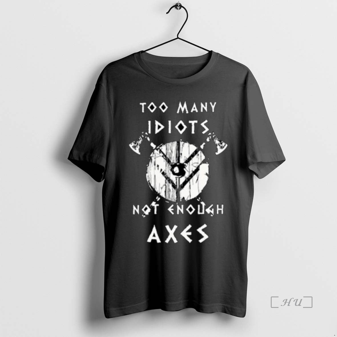 Officials Too Many Idiots Not Enough Axes Circle Black Shirt Hoodie Sweatshirt | PurePodTees.com