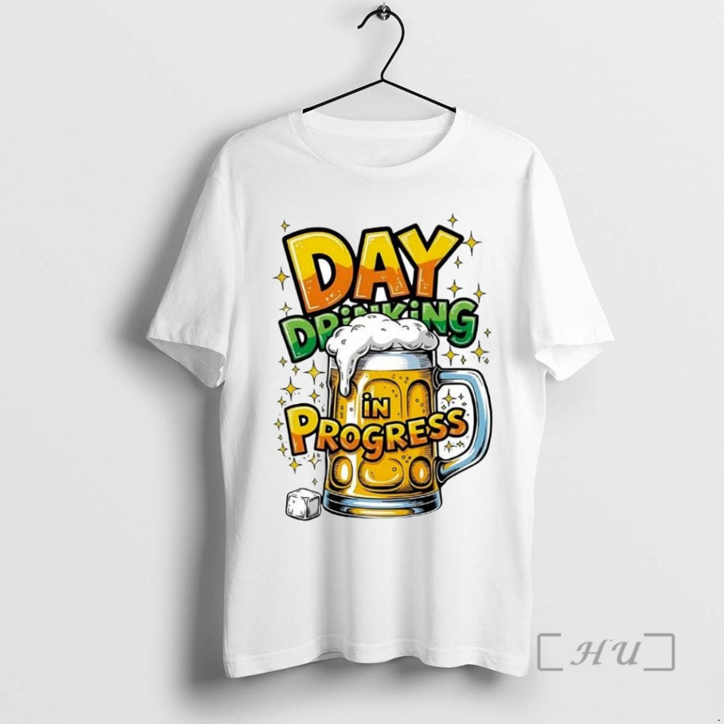 Officials Top Day Drinking In Progress Beer T Shirt Sweater