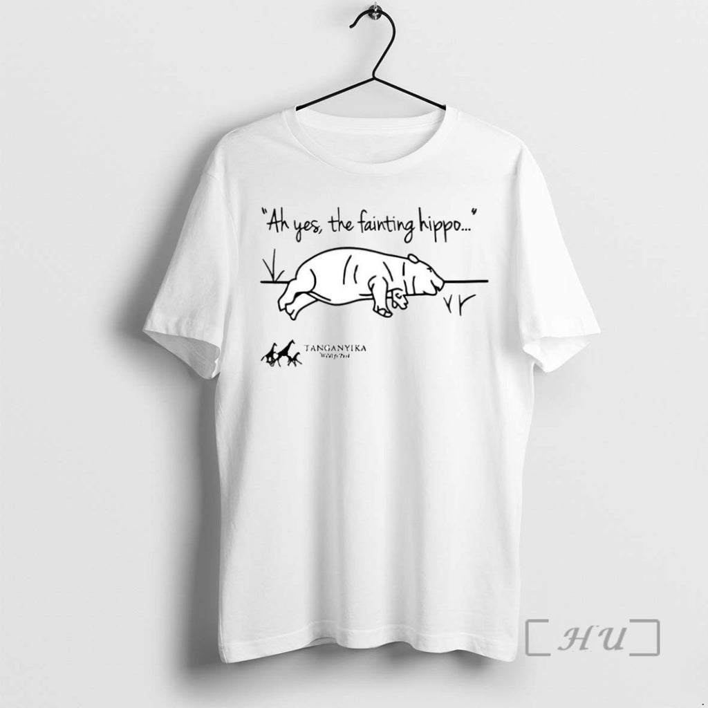 Officials Top Tanganyika Wildlife Park Fainting Hippo T Shirt Sweater