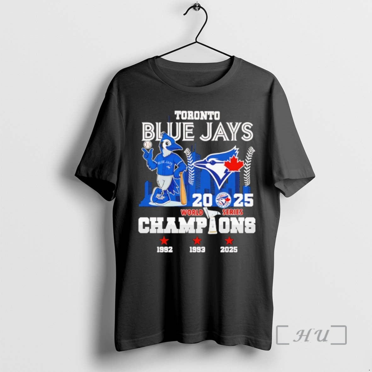 Officials Toronto Blue Jays 2025 World Series Champions 3 Time 92 93 25 Mascot Shirt Hoodie Sweatshirt | PurePodTees.com