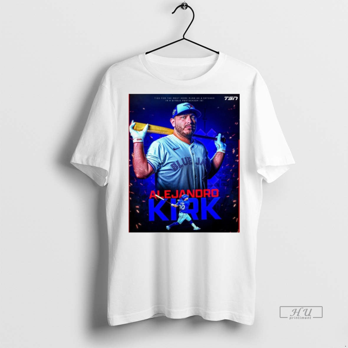 Officials Toronto Blue Jays Alejandro Kirk Tied For The Most Home Runs In A Single Shirt Hoodie Sweatshirt | PurePodTees.com