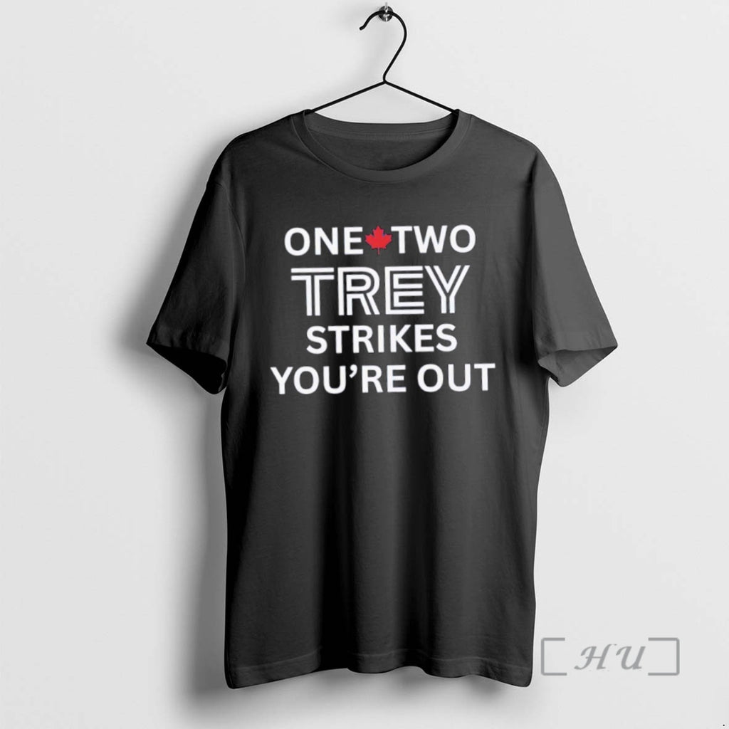 Officials Toronto Blue Jays One Two Trey Strikes Youre Out Red Maple Leaf Shirt Hoodie Sweatshirt | PurePodTees.com