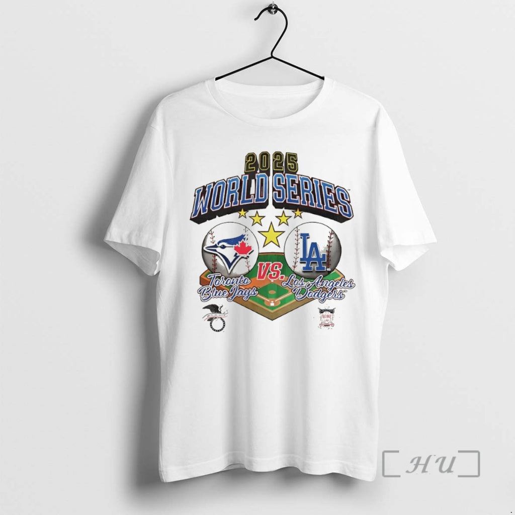 Officials Toronto Blue Jays Vs Los Angeles Dodgers World Series 2025 Mlb Baseball Shirt Hoodie Sweatshirt | PurePodTees.com