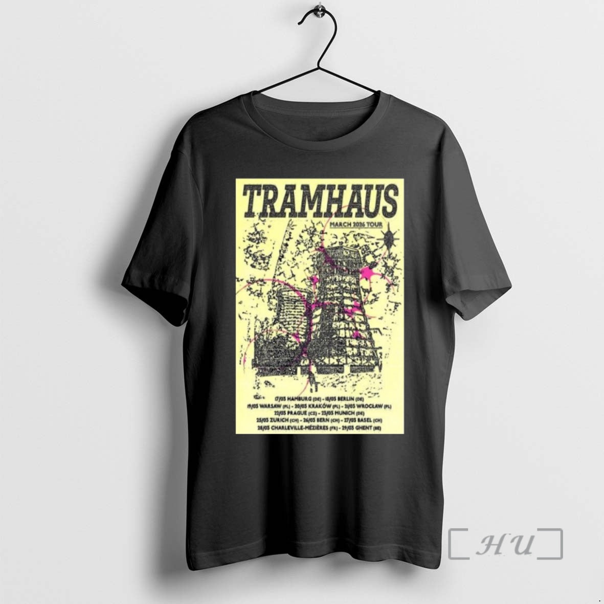 Officials Tramhaus March 2026 Tour Shirt Hoodie Sweatshirt | PurePodTees.com
