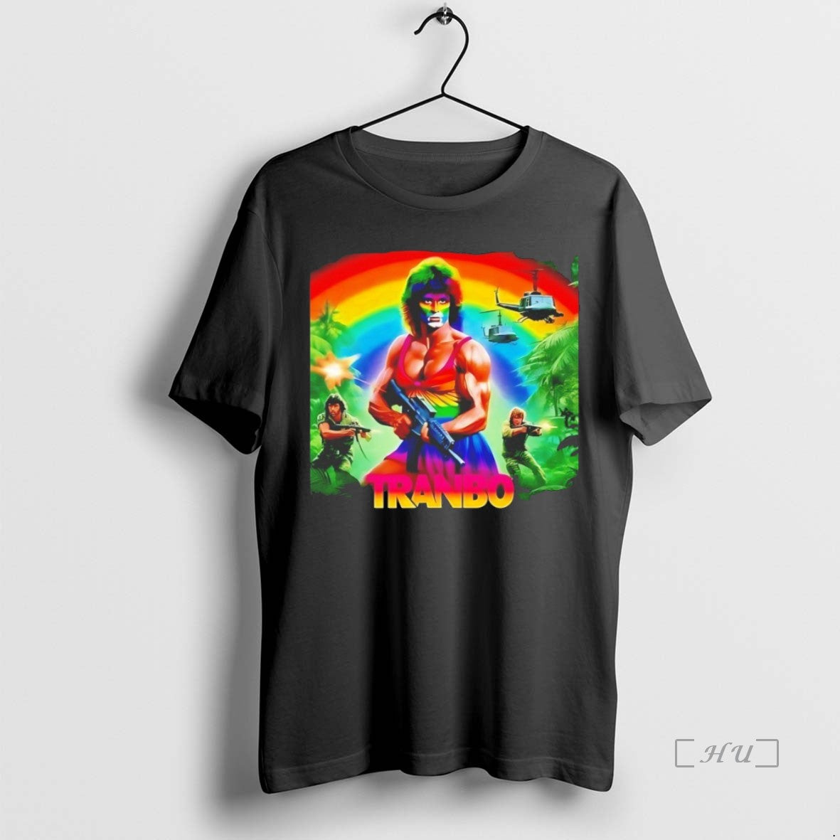 Officials Tranbo Rambo Pride Rainbow Shirt Hoodie Sweatshirt | PurePodTees.com