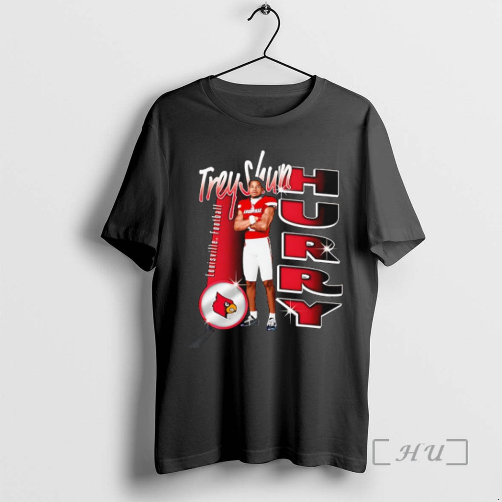 Officials Treyshun Hurry Louisville Cardinals Portrait T Shirt Sweater