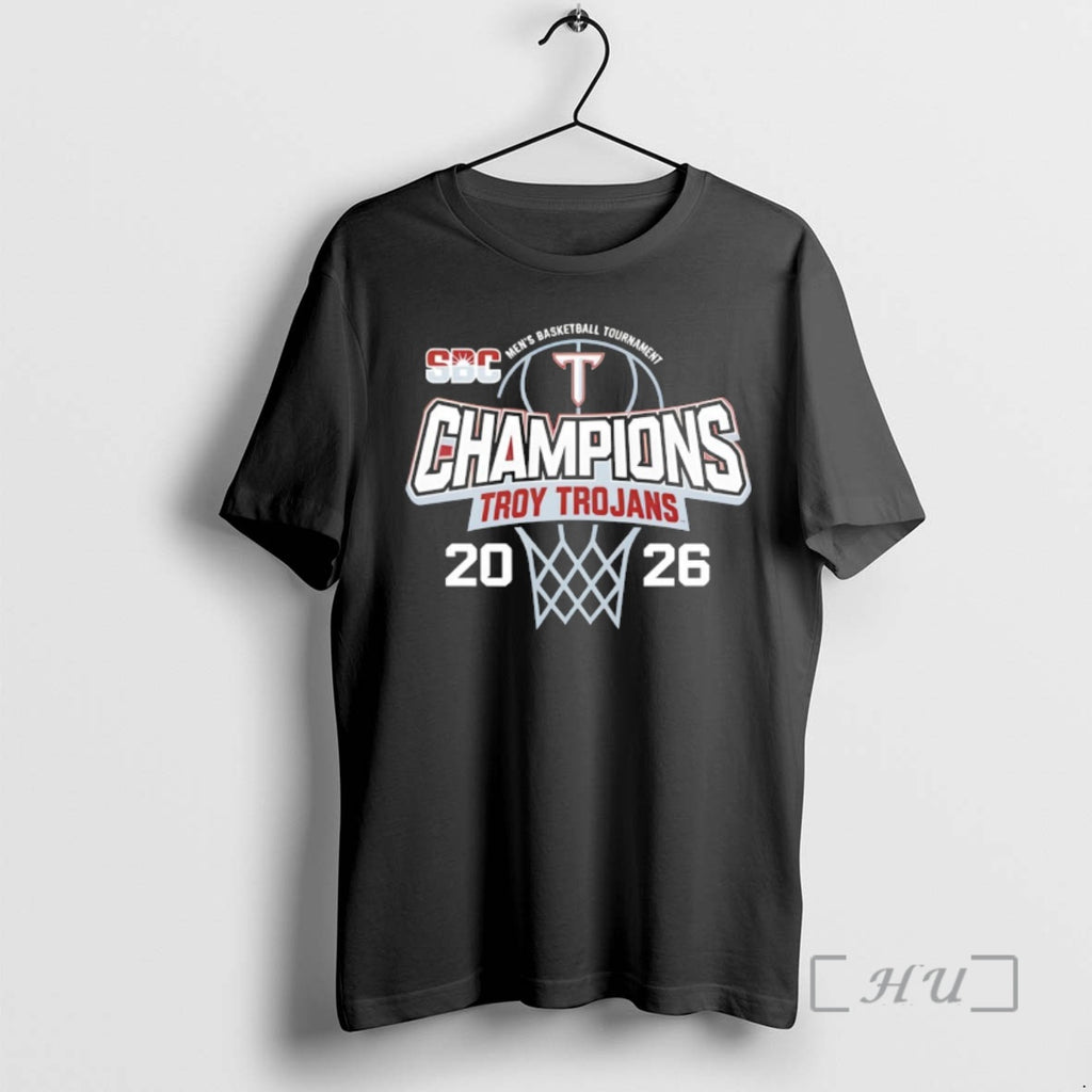 Officials Troy Trojans Mens Basketball Sun Belt Tournament Champions 2026